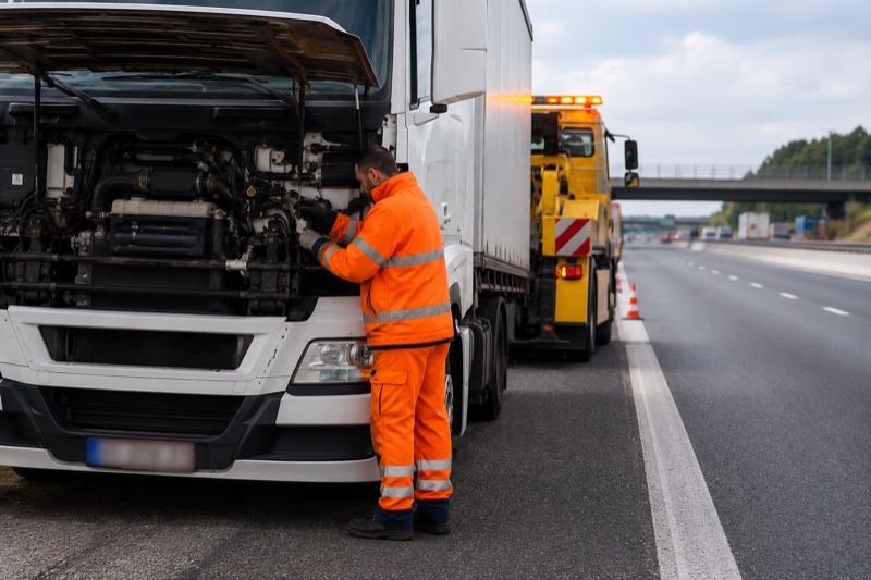 Dépannage poids lourd en panne sur autoroute avec dépanneuse lourde Bruxelles HELPCAR