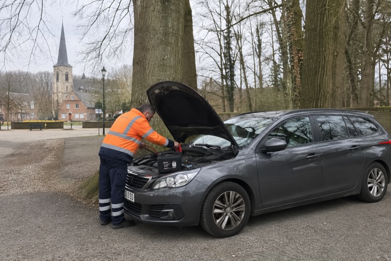 Dépannage batterie à Jezus-Eik Overijse – dépanneur HELPCAR en lisière de forêt de Soignes